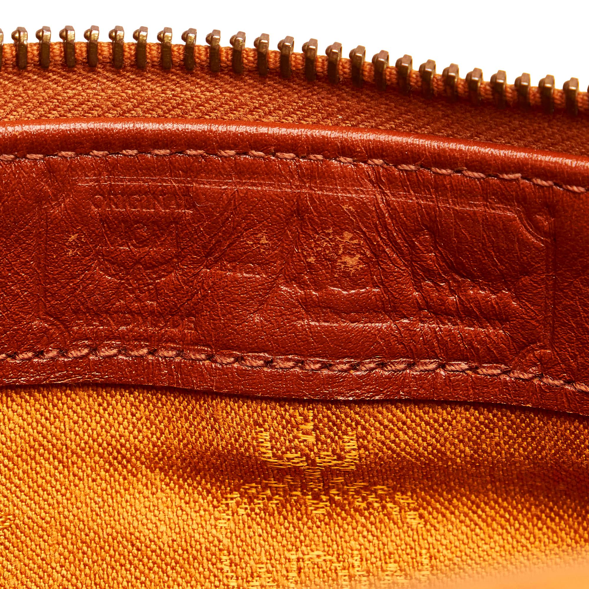 MCM Visetos Leather Boston Bag (SHG-29523)