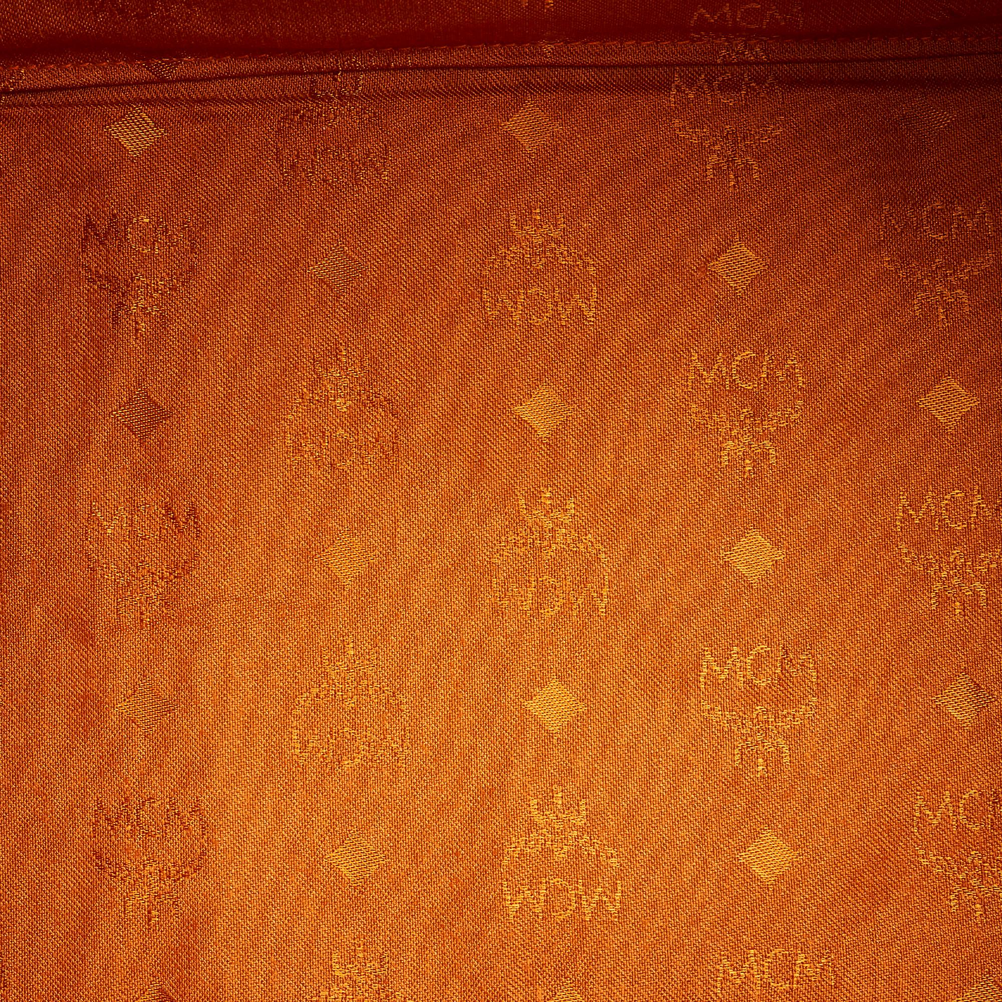 MCM Visetos Leather Boston Bag (SHG-29523)