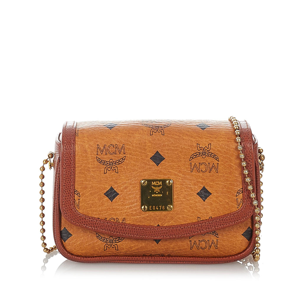 MCM Visetos Leather Crossbody Bag (SHG-32557) – LuxeDH