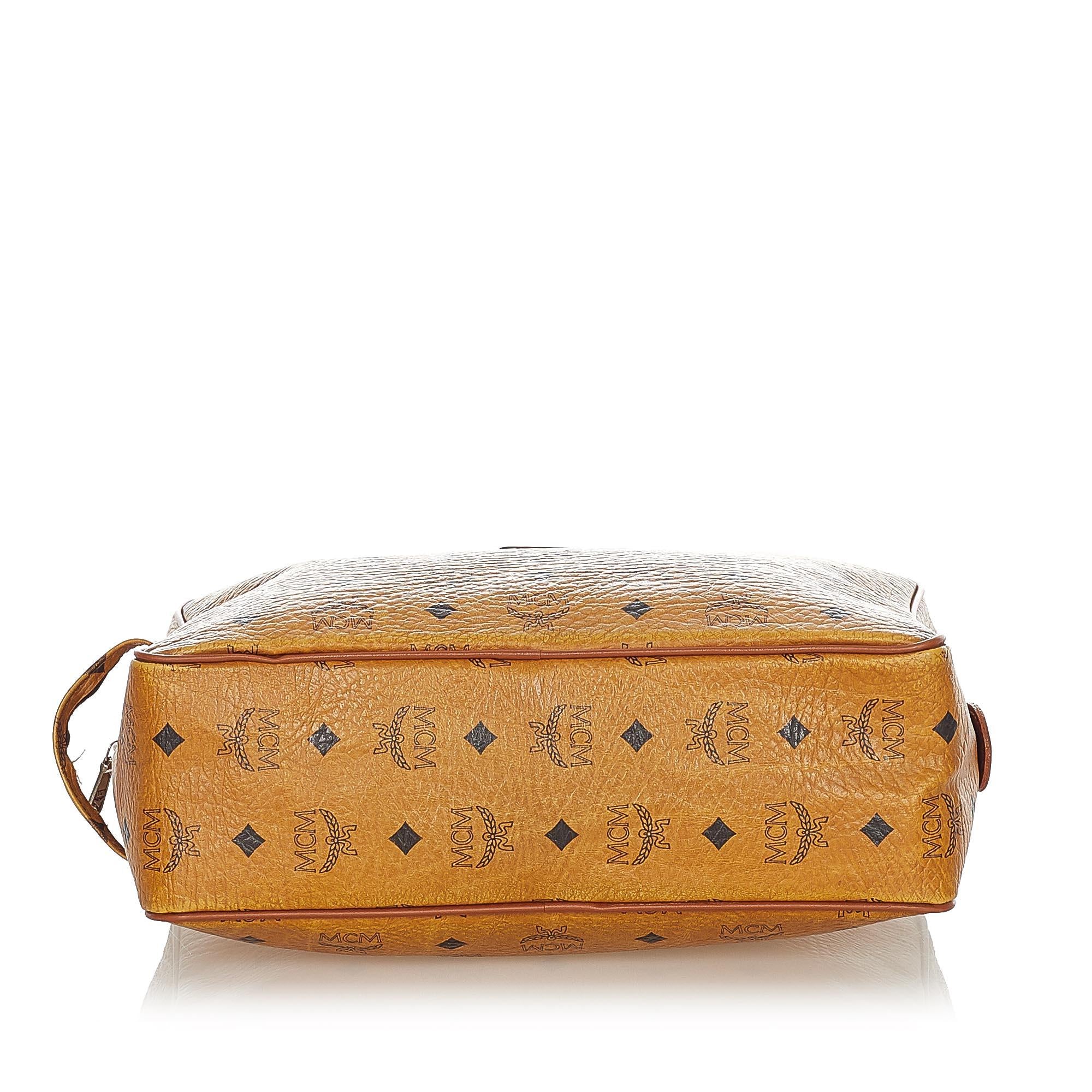 MCM Visetos Leather Clutch Bag (SHG-32575)