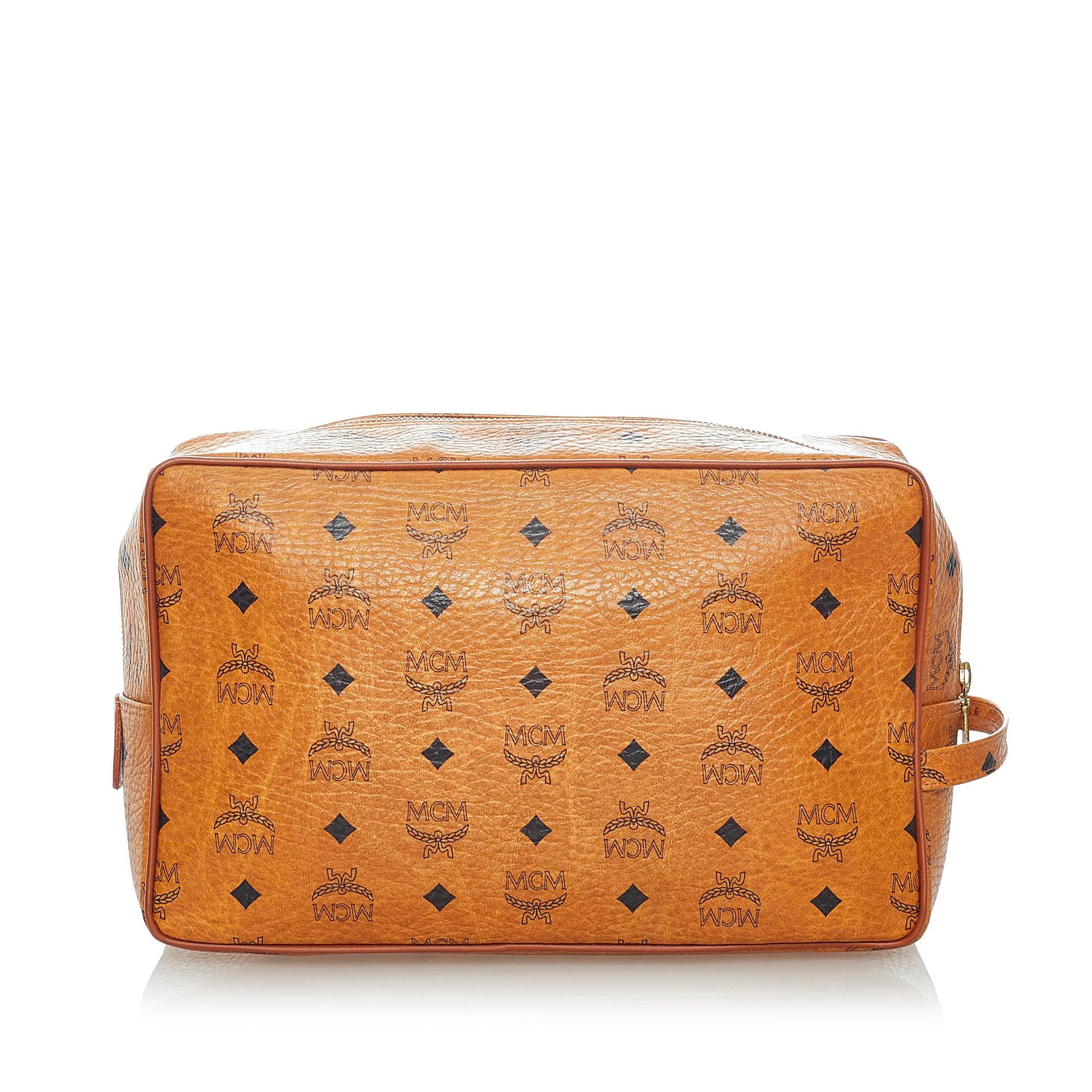 MCM Visetos Leather Clutch Bag (SHG-34668)