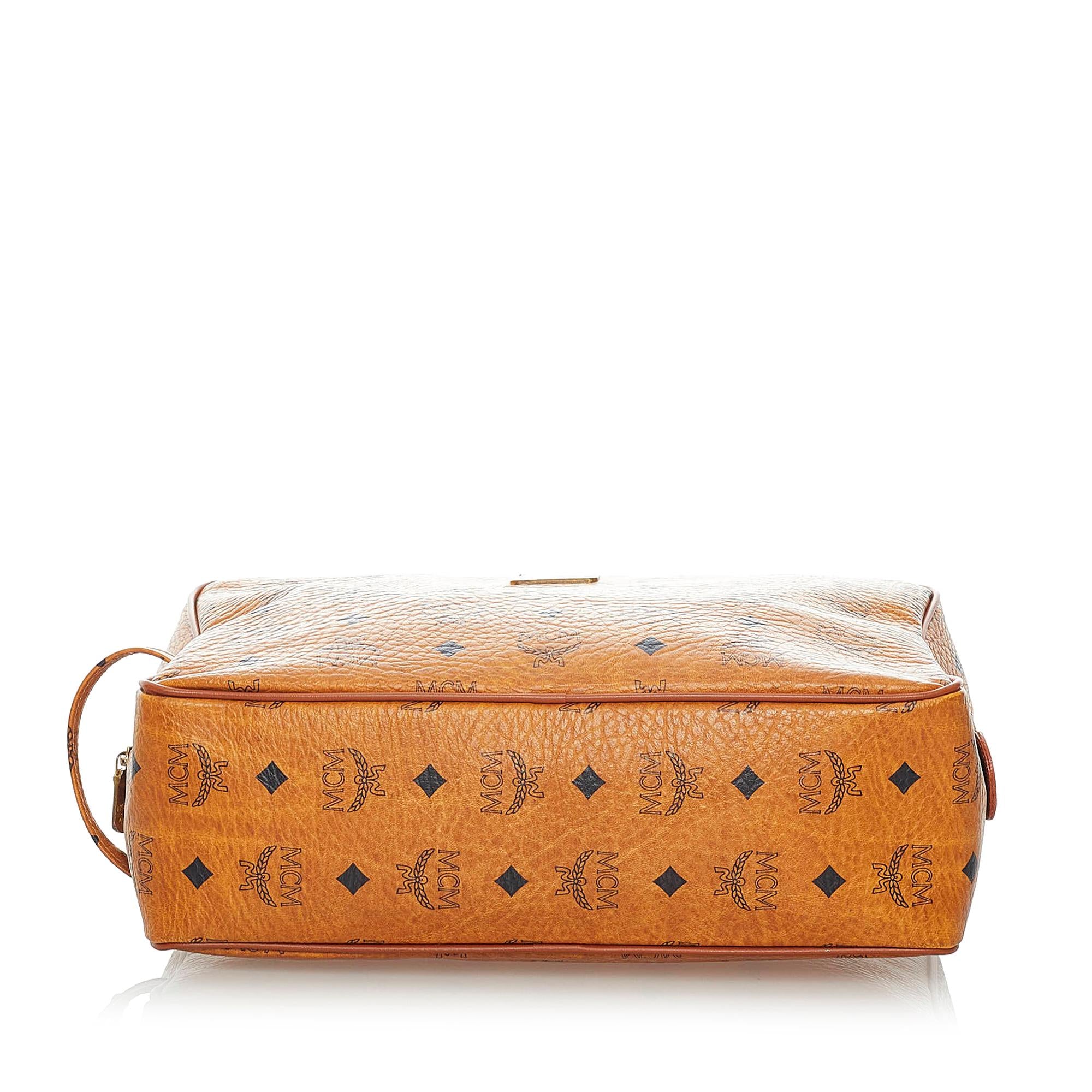 MCM Visetos Leather Clutch Bag (SHG-34668)