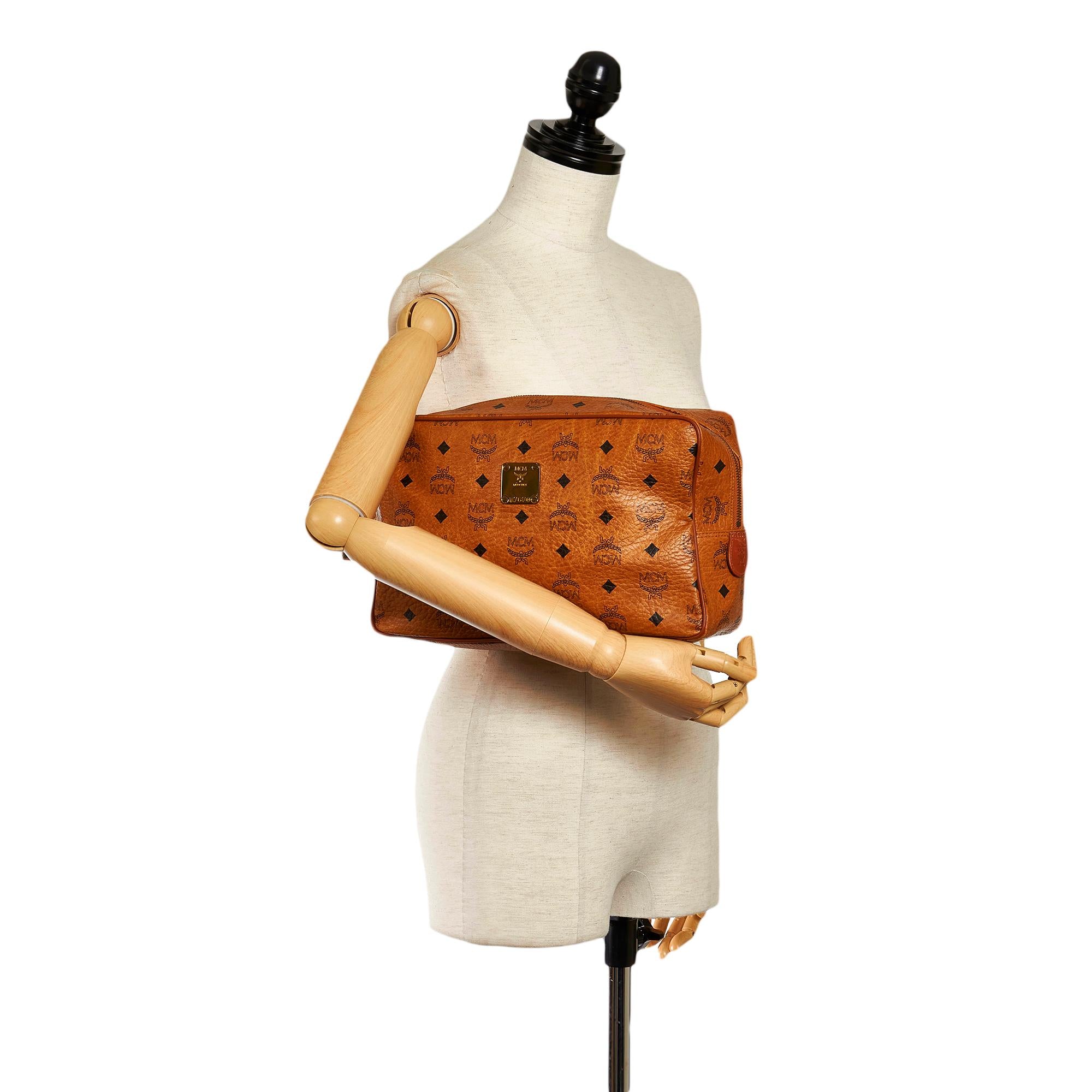 MCM Visetos Leather Clutch Bag (SHG-34668)