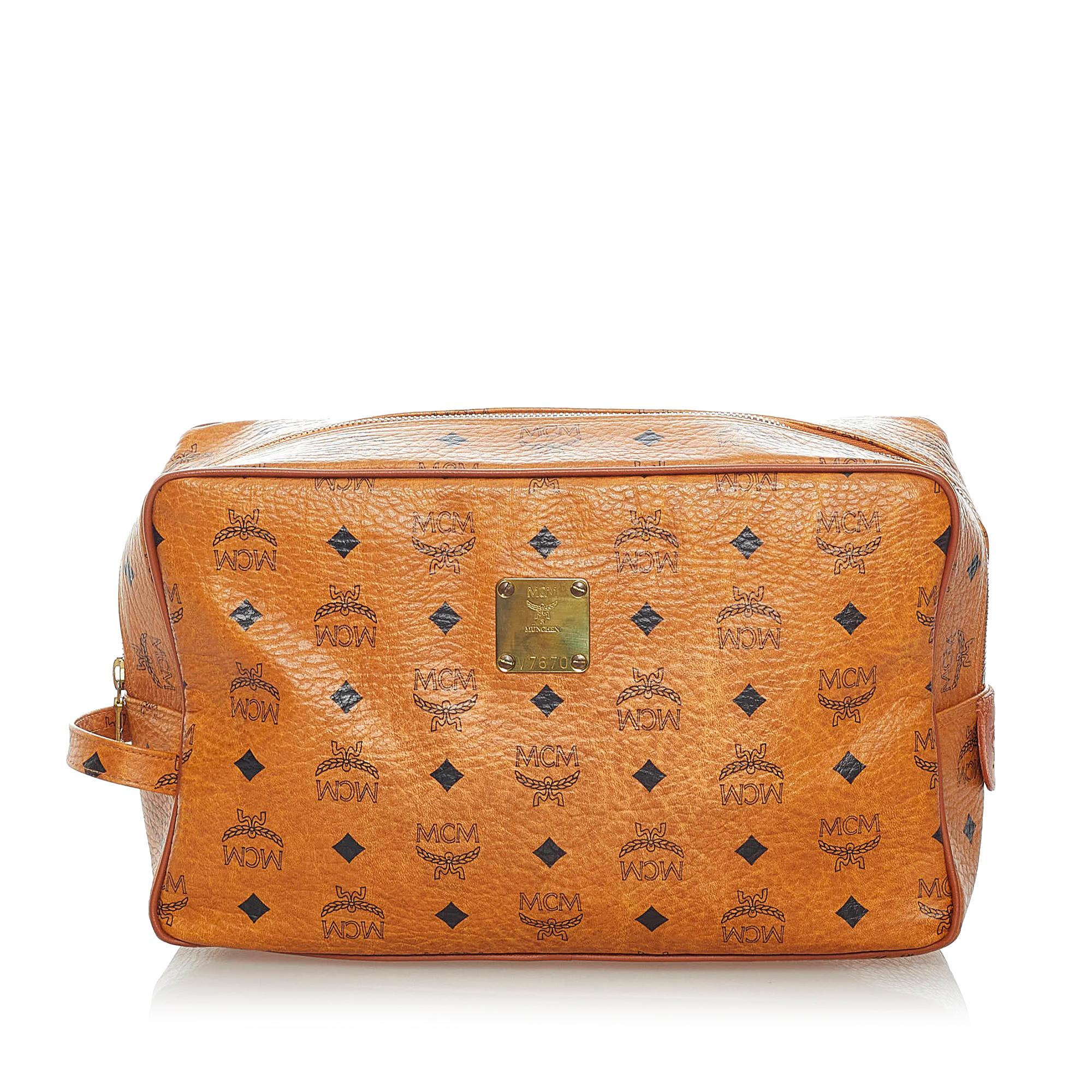 MCM Visetos Leather Clutch Bag (SHG-34668)