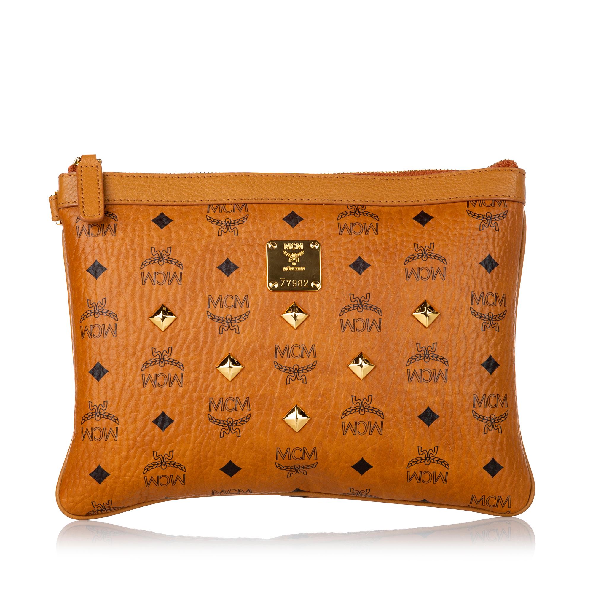 MCM Visetos Leather Clutch (SHG-30921)