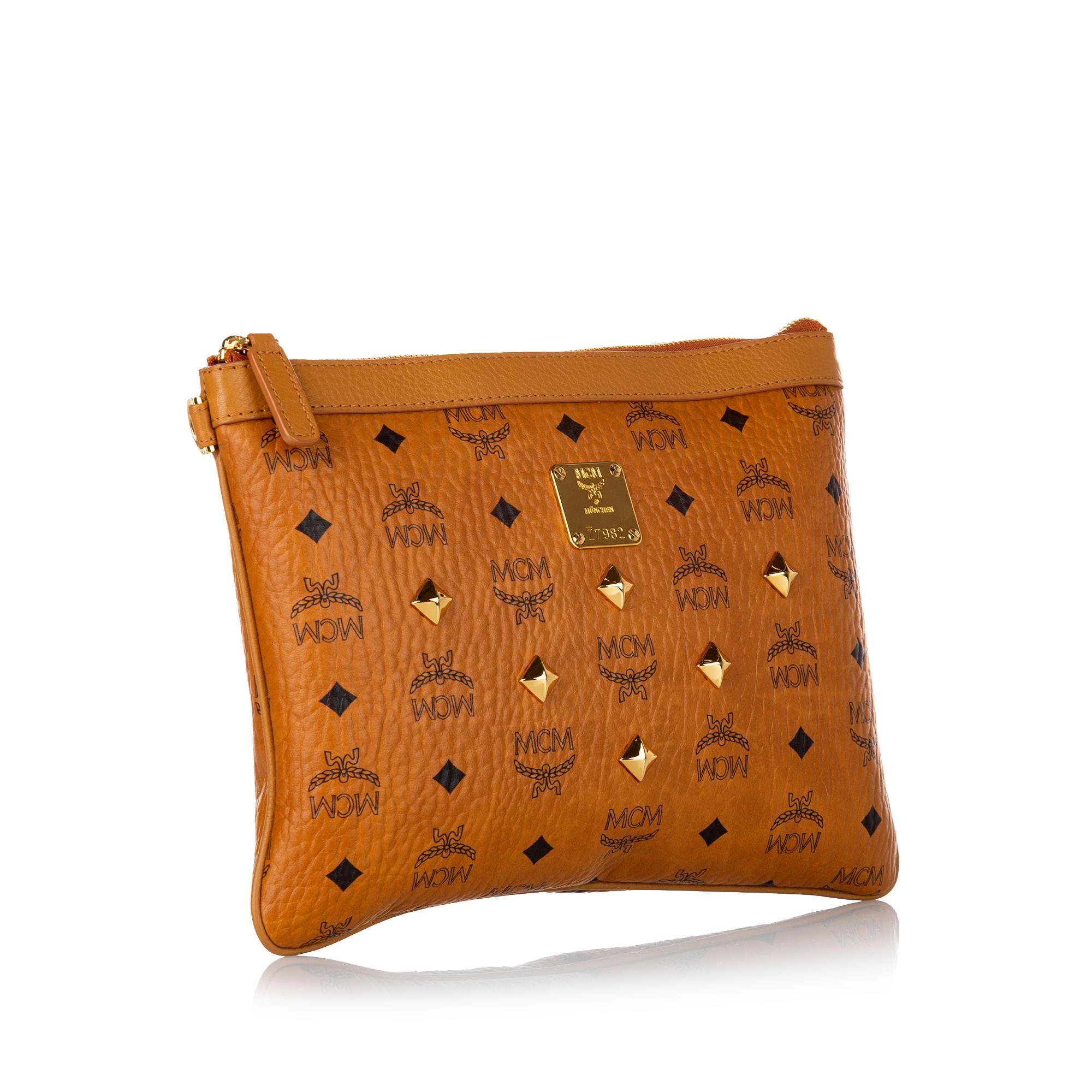 MCM Visetos Leather Clutch (SHG-30921)