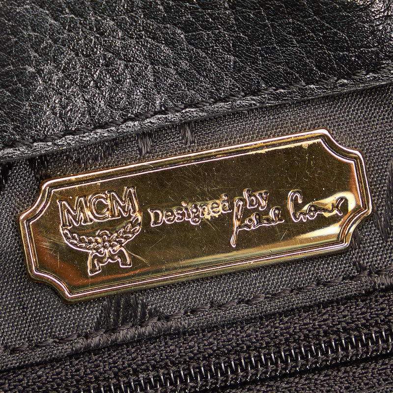 MCM Visetos Leather Drawstring Backpack (SHG-32712)