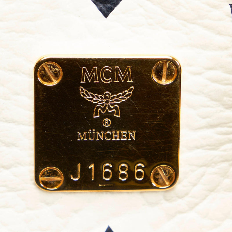 MCM Visetos Leather Handbag (SHG-29594)