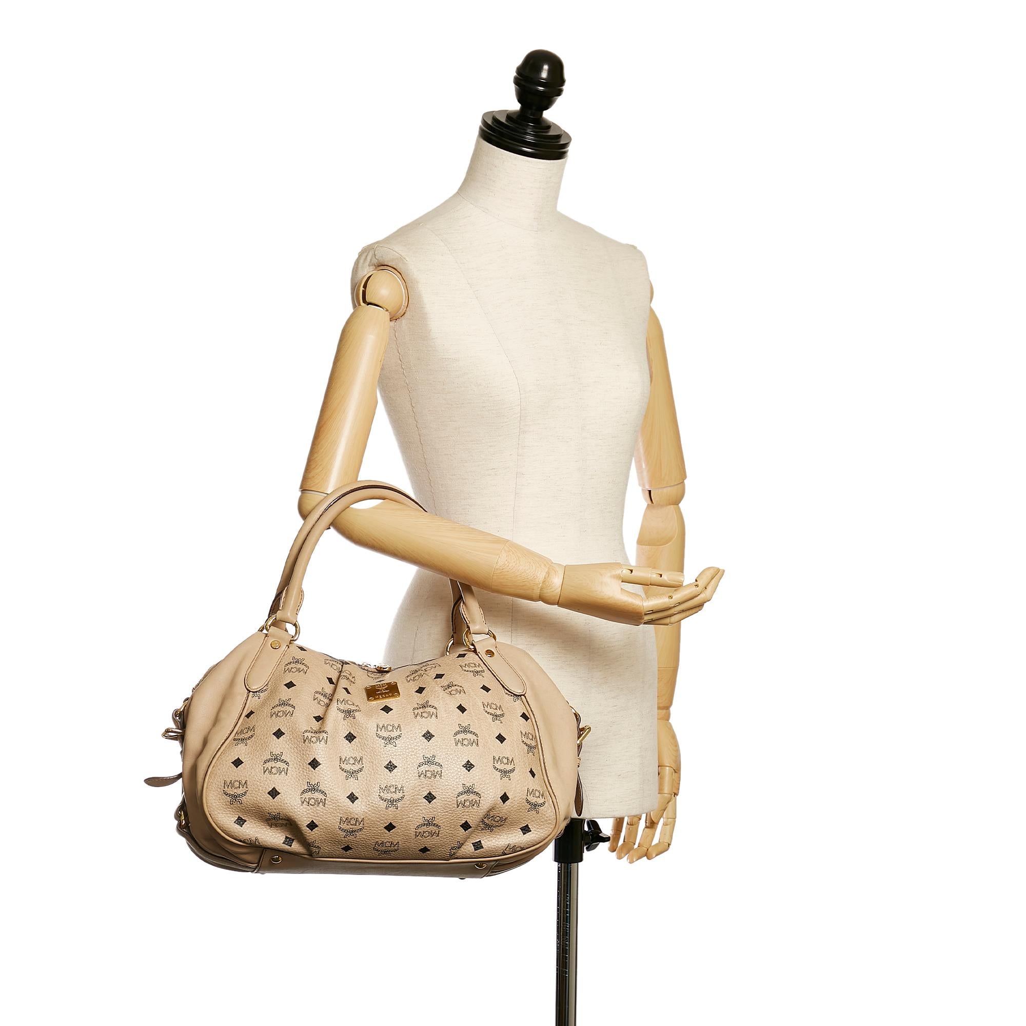 MCM Visetos Leather Handbag (SHG-33314)