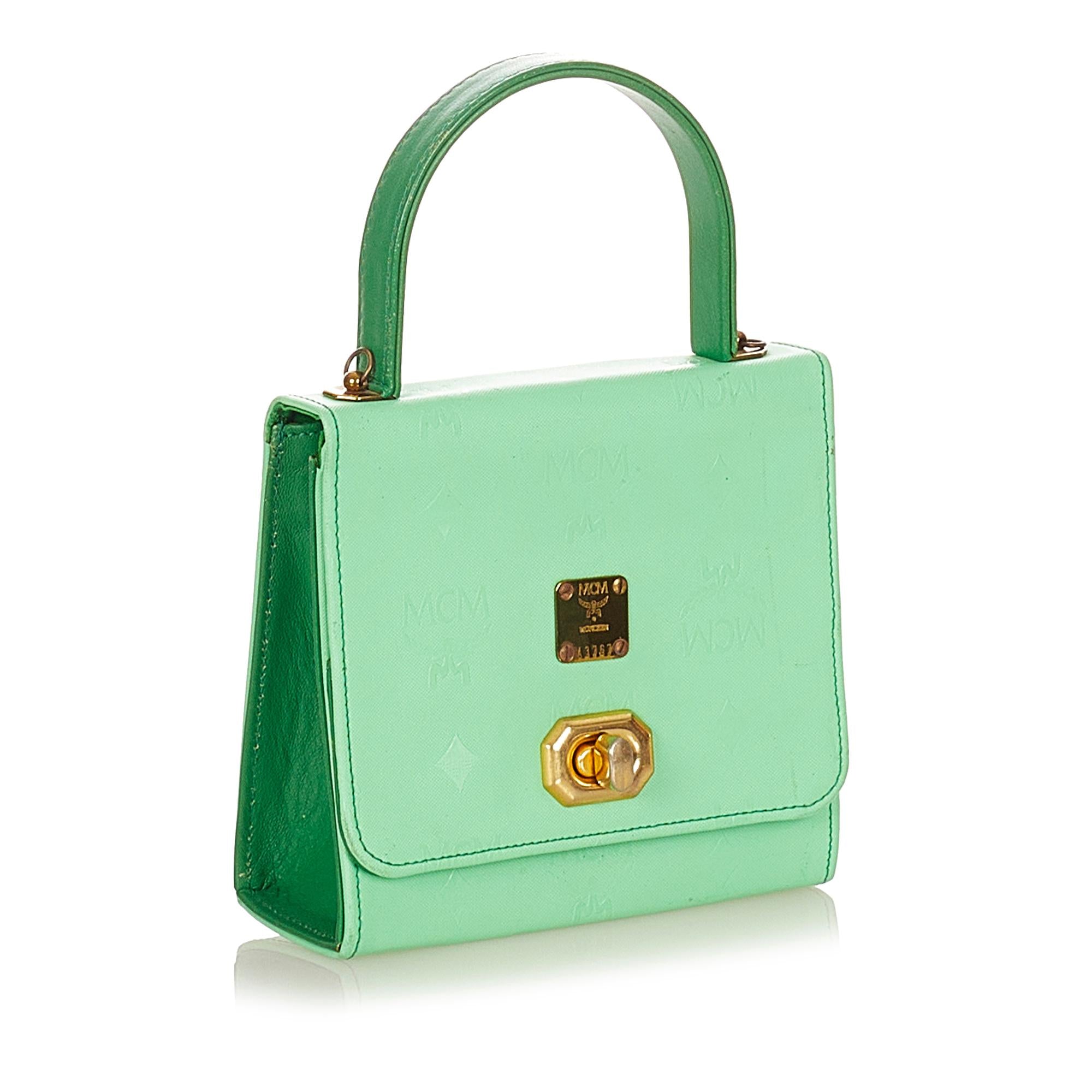 MCM Visetos Leather Satchel (SHG-34021)