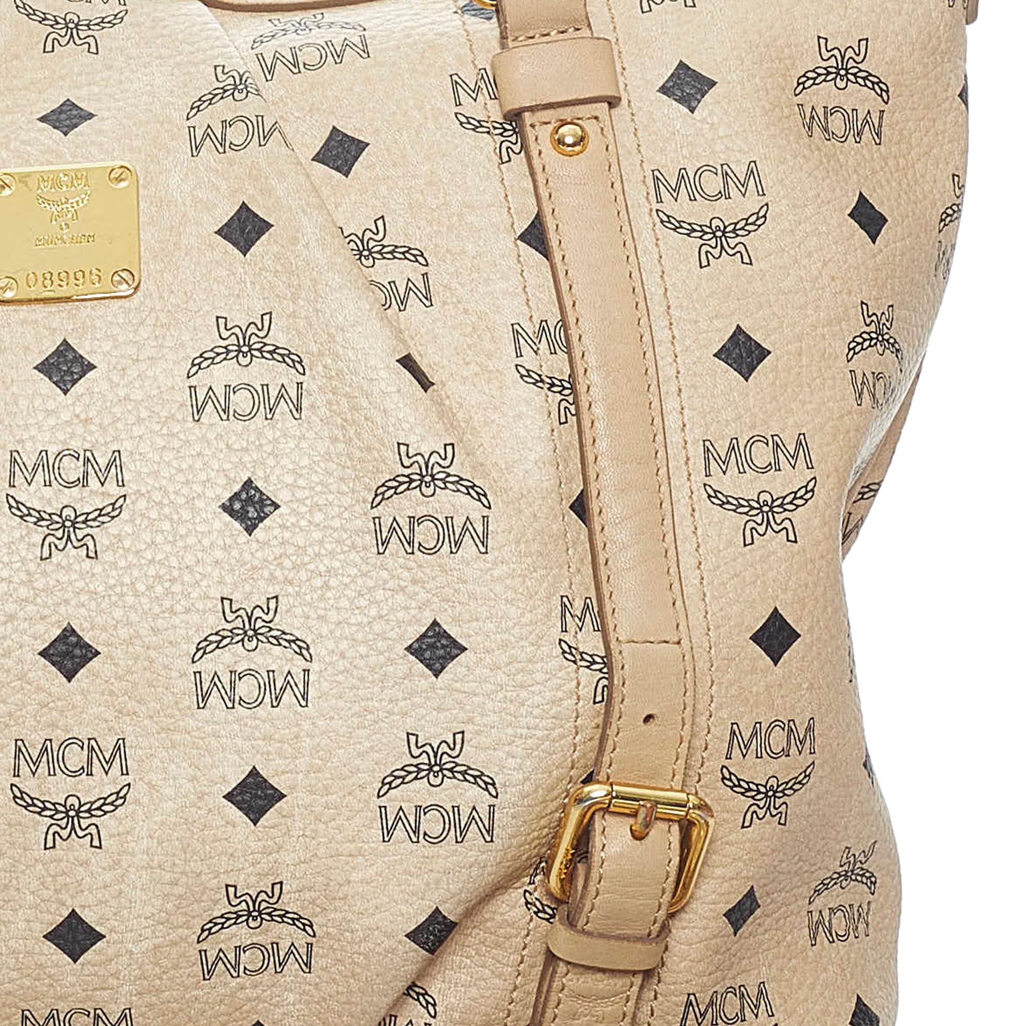 MCM Visetos Leather Satchel (SHG-34646)