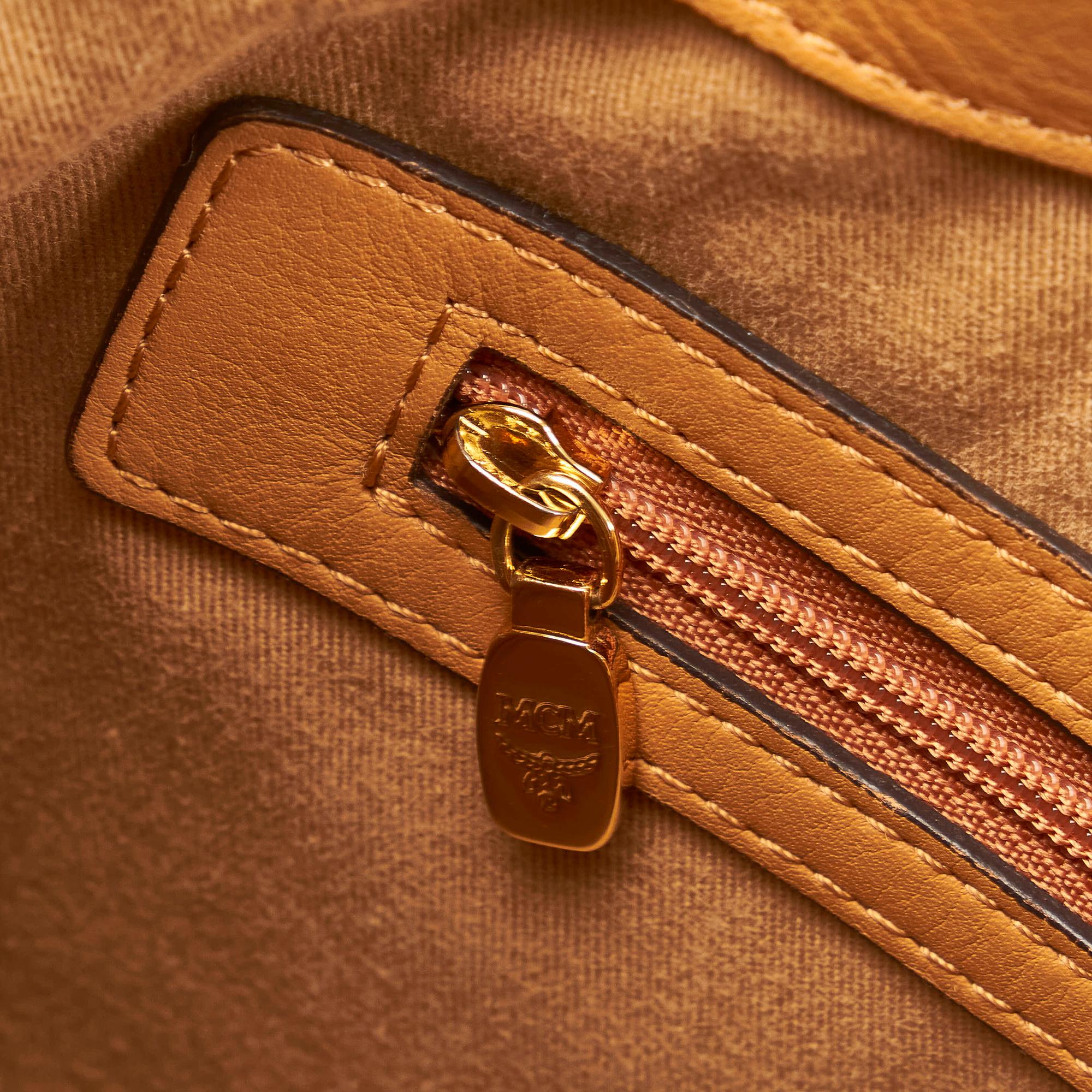 MCM Visetos Leather Satchel (SHG-37485)