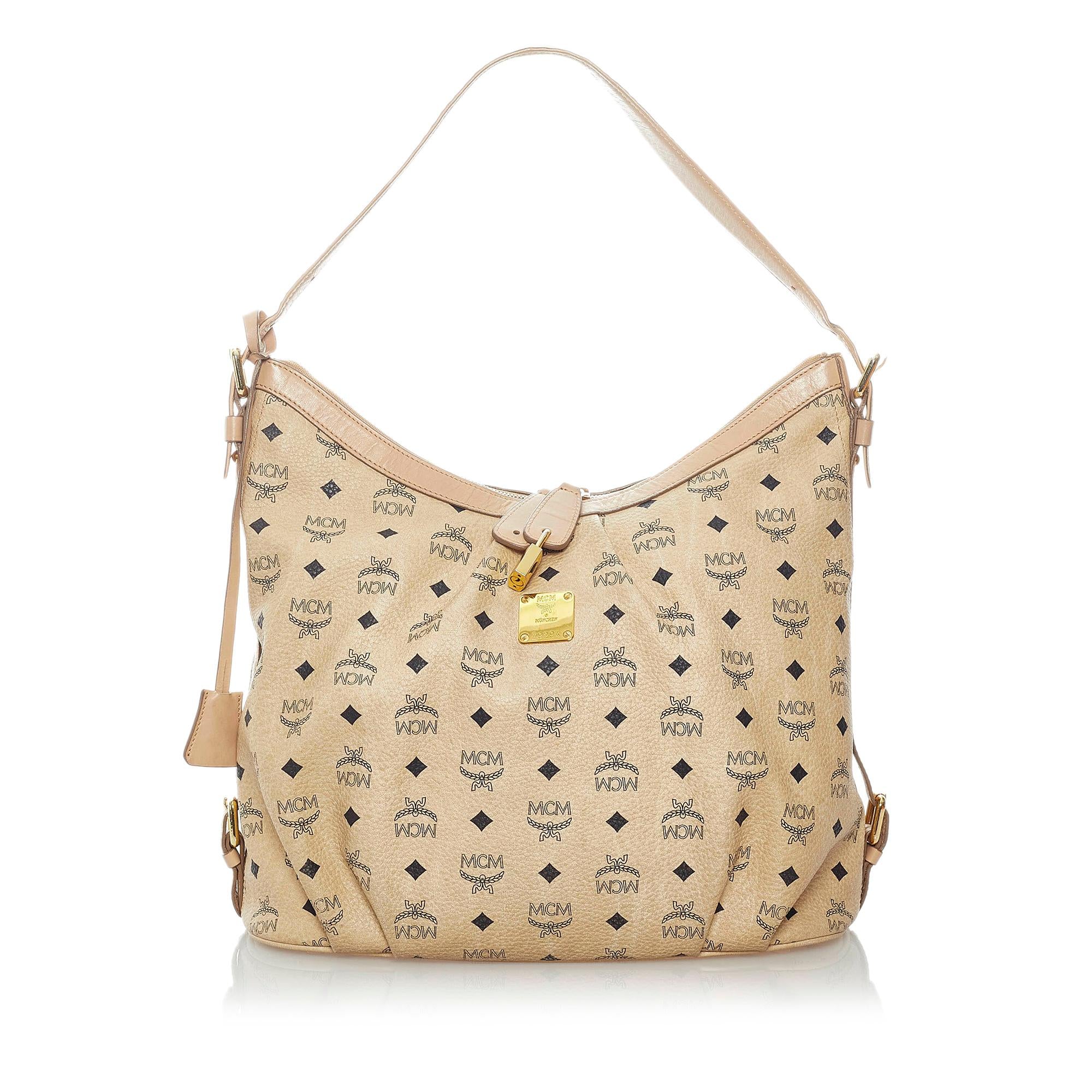 MCM Visetos Leather Shoulder Bag (SHG-32718)