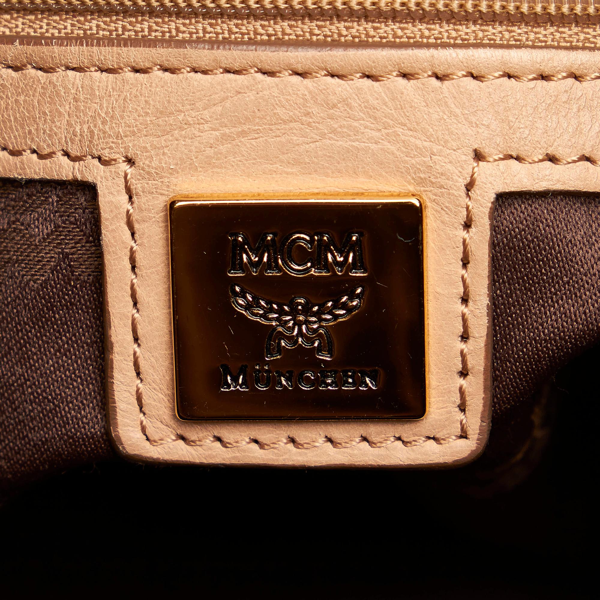 MCM Visetos Leather Shoulder Bag (SHG-32718)