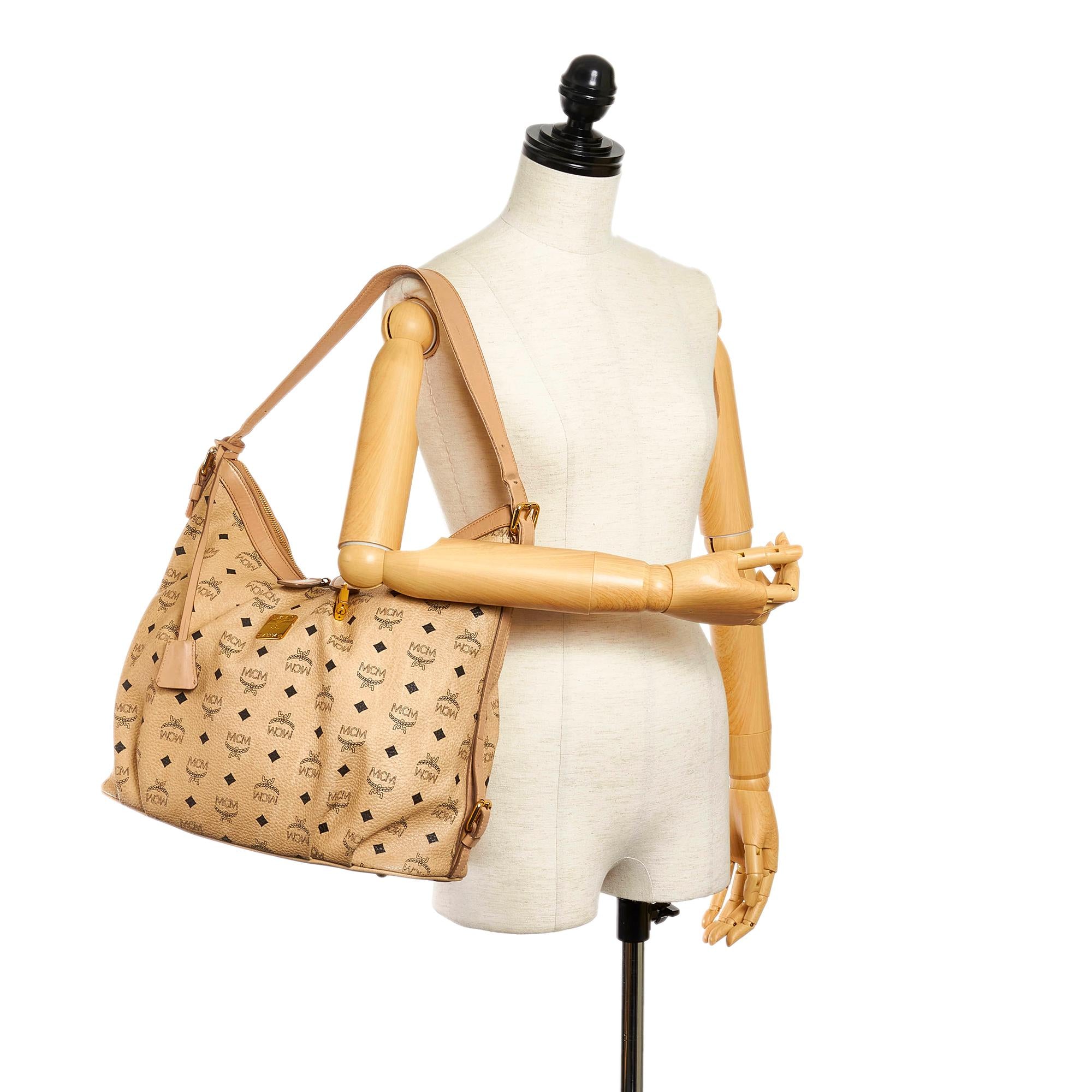 MCM Visetos Leather Shoulder Bag (SHG-32718)