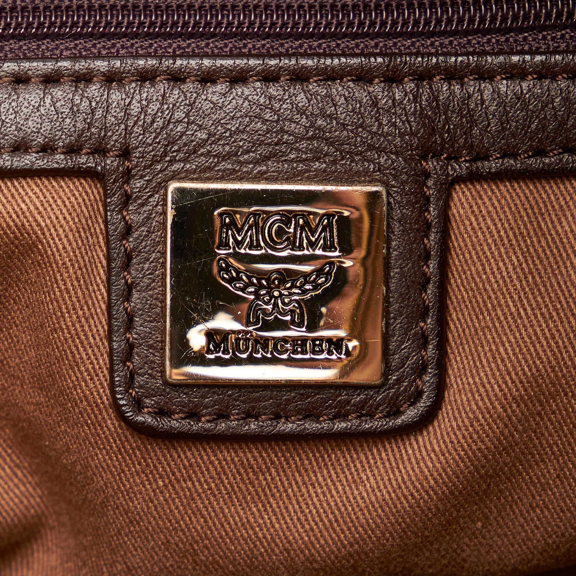 MCM Visetos Leather Shoulder Bag (SHG-32737)