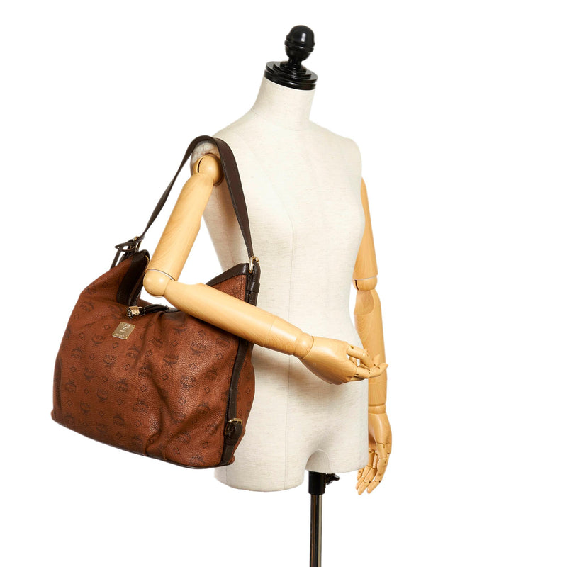 MCM Visetos Leather Shoulder Bag (SHG-32737)