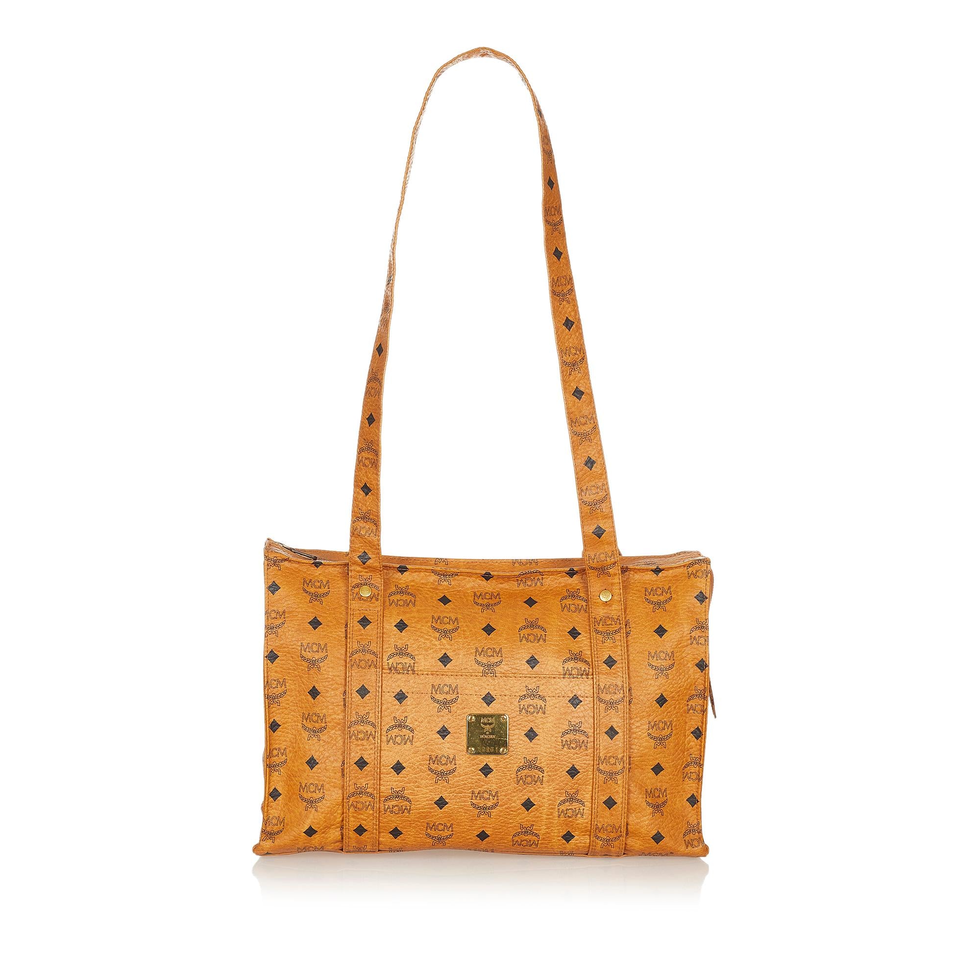 MCM Visetos Leather Tote Bag (SHG-27037)