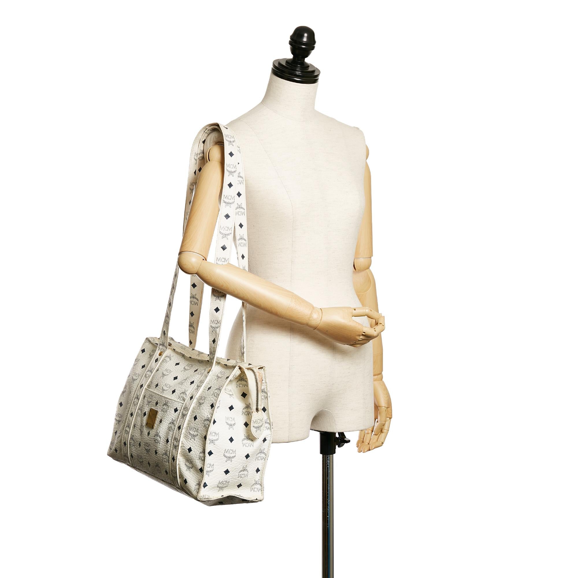 MCM Visetos Leather Tote Bag (SHG-29881)