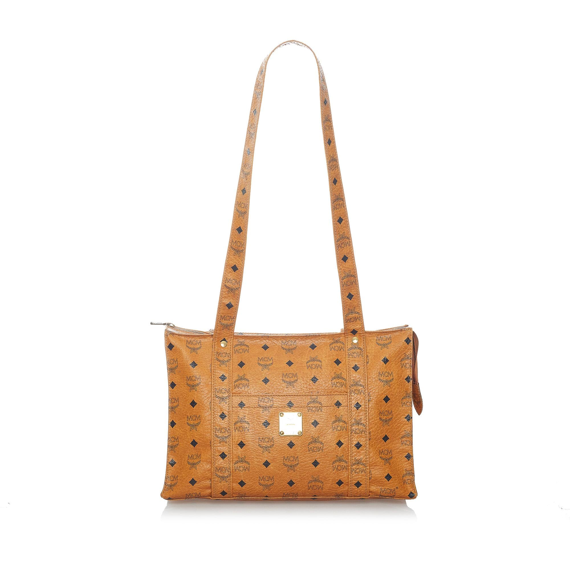 MCM Visetos Leather Tote Bag (SHG-31244)