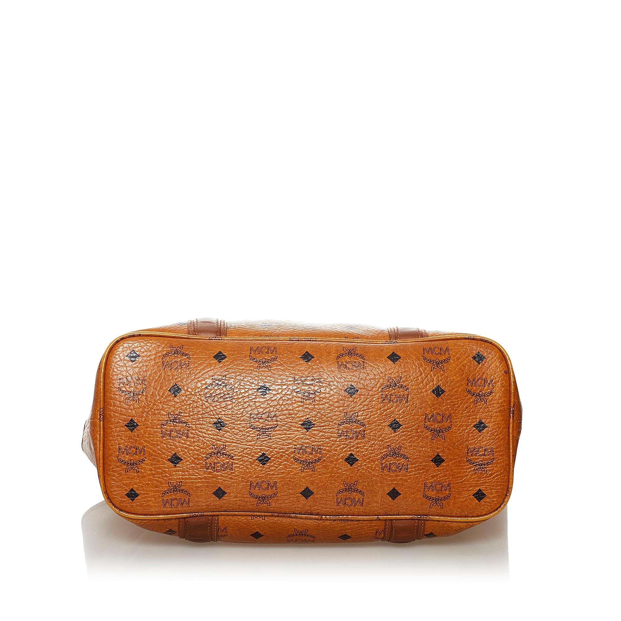 MCM Visetos Leather Tote Bag (SHG-31461)