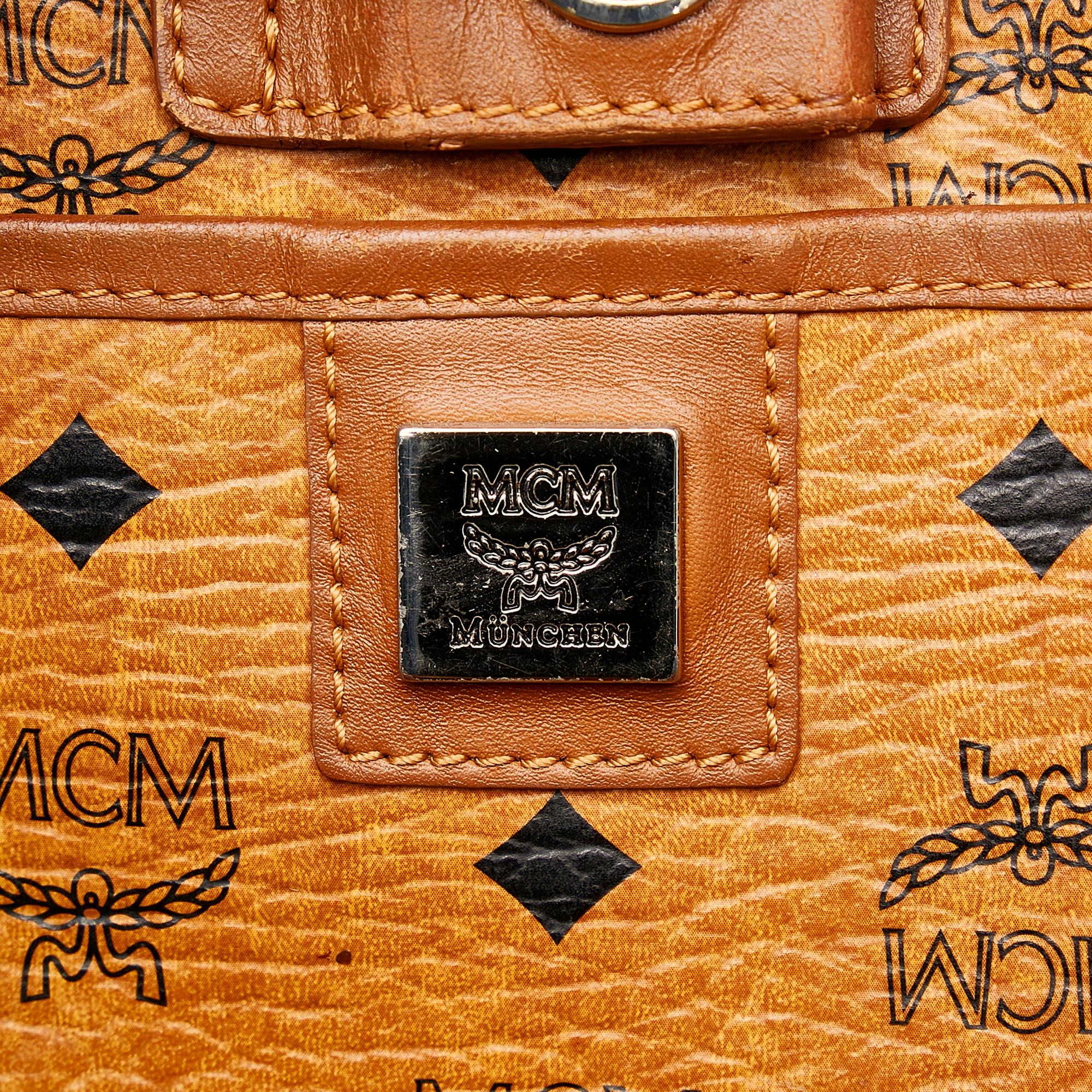 MCM Visetos Leather Tote Bag (SHG-31461)