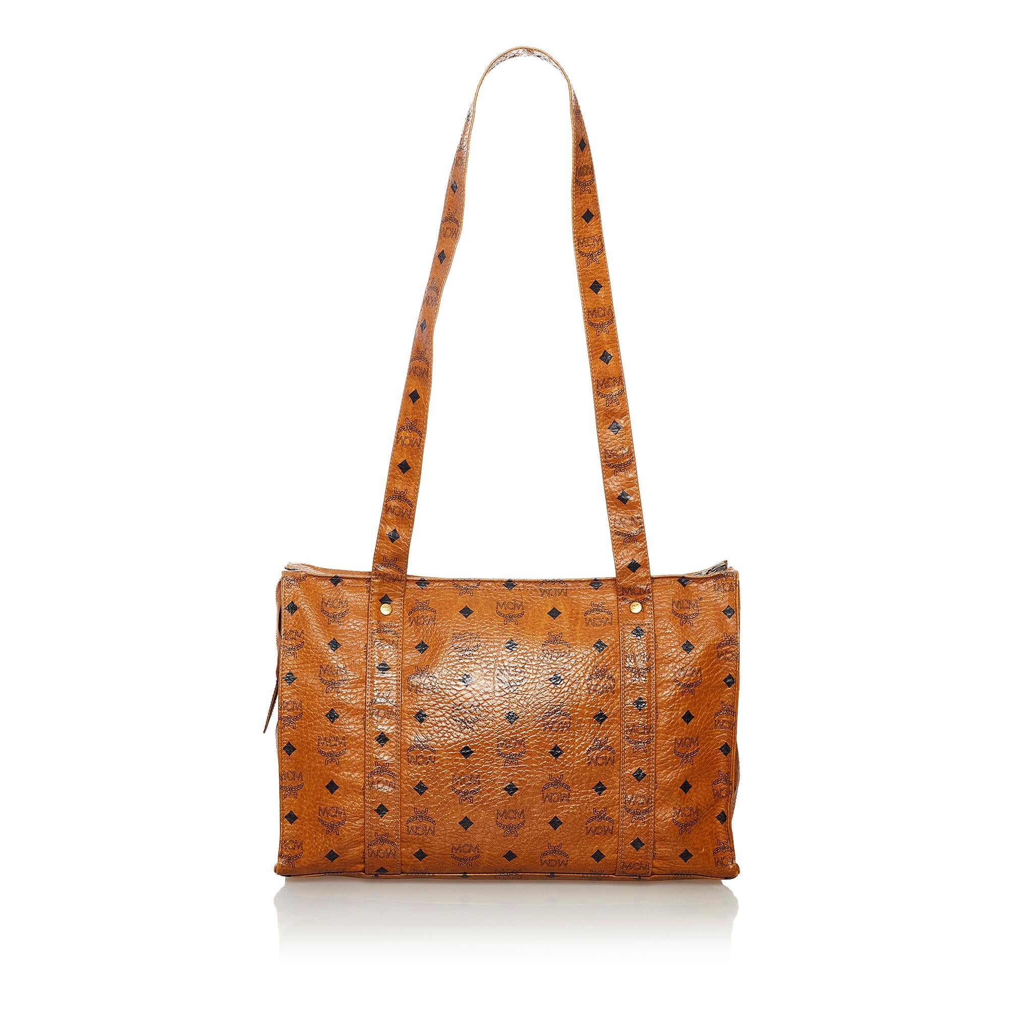 MCM Visetos Leather Tote Bag (SHG-32287)