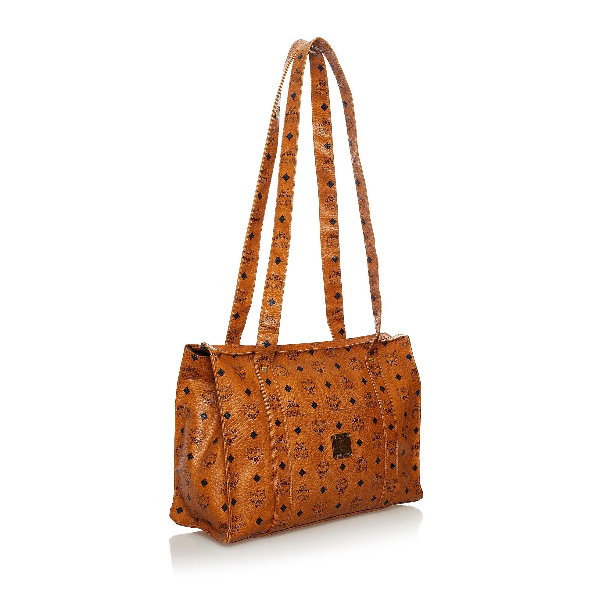 MCM Visetos Leather Tote Bag (SHG-32287)