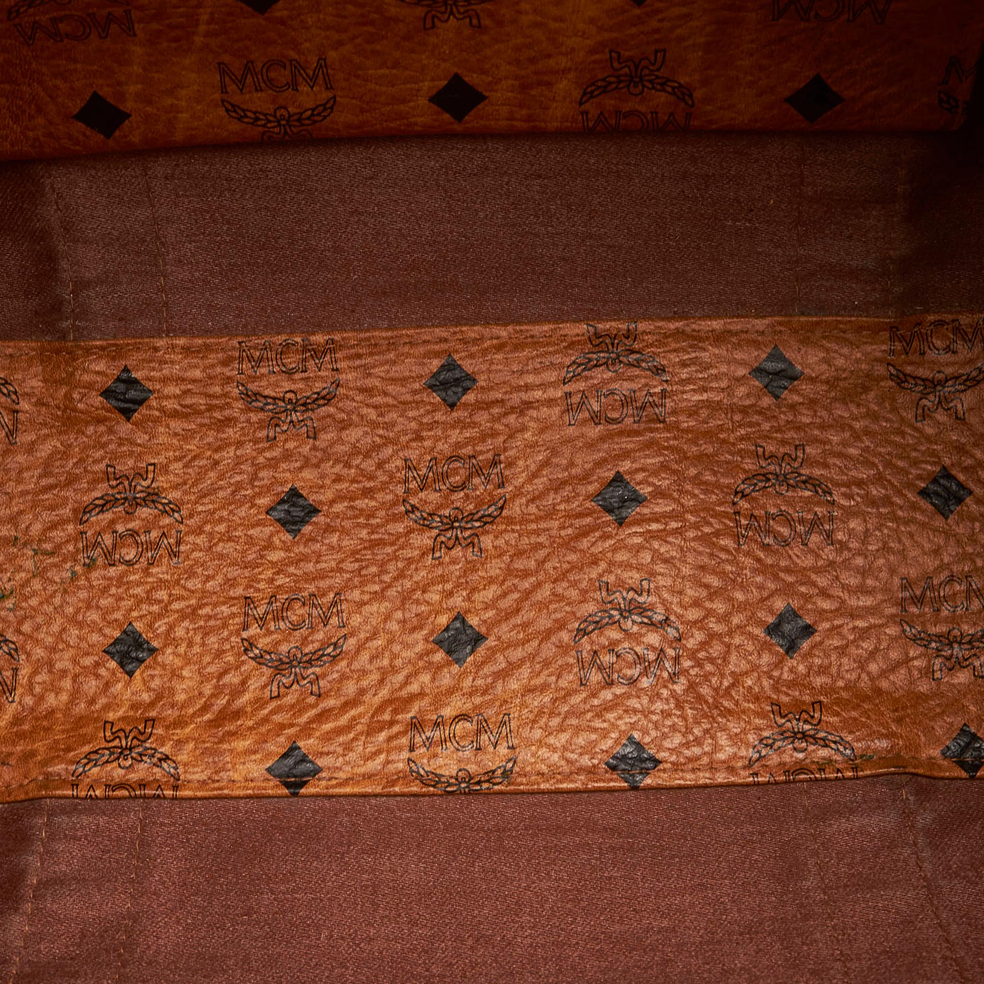 MCM Visetos Leather Tote Bag (SHG-32297)