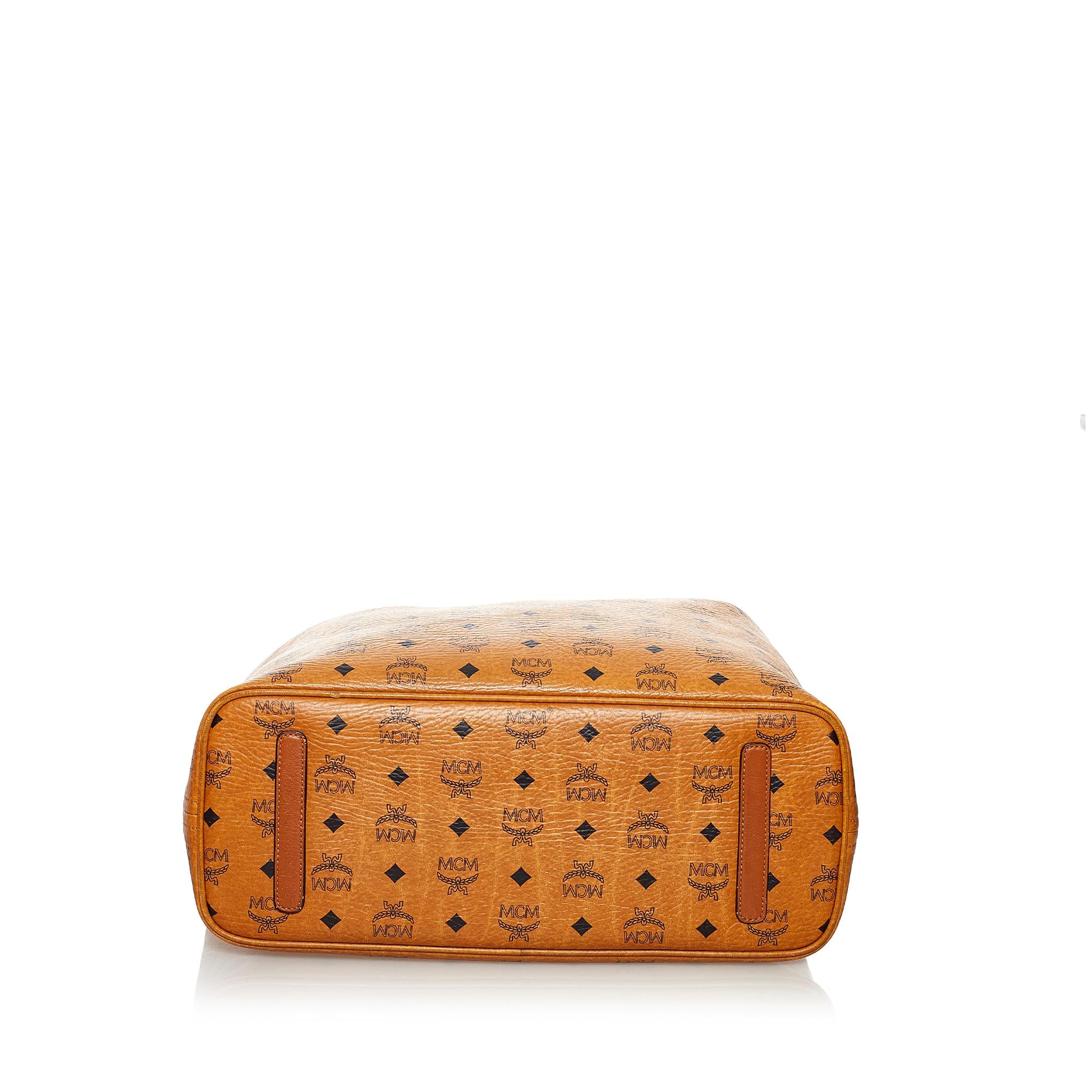 MCM Visetos Leather Tote Bag (SHG-32307)