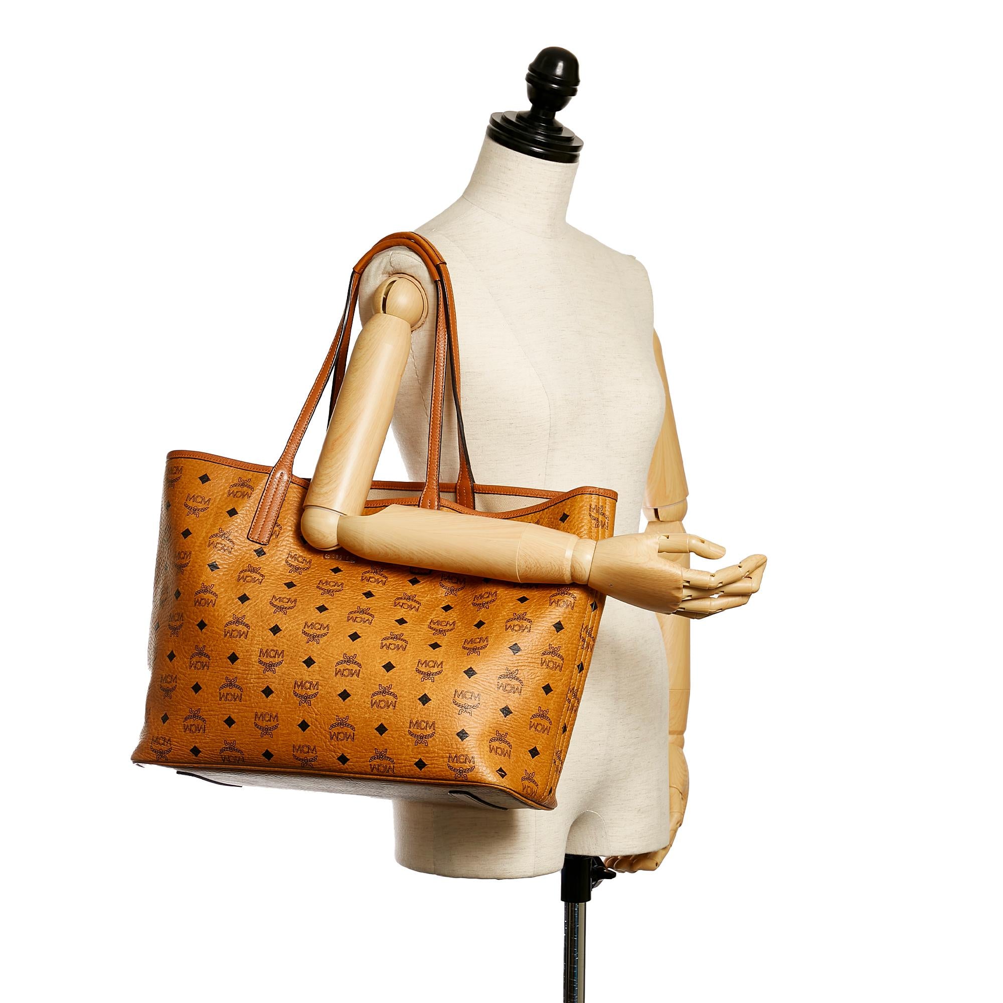 MCM Visetos Leather Tote Bag (SHG-32307)