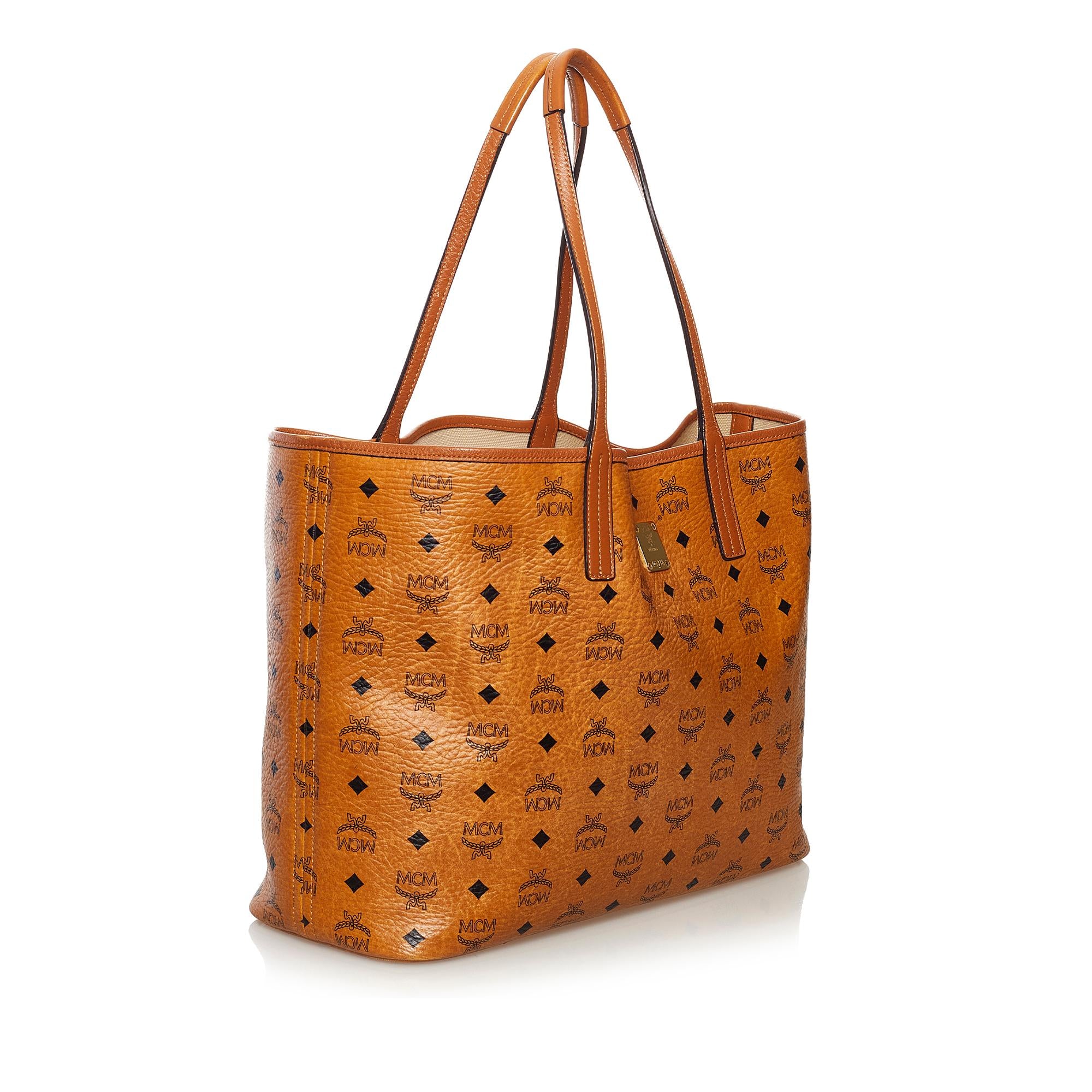 MCM Visetos Leather Tote Bag (SHG-32307)