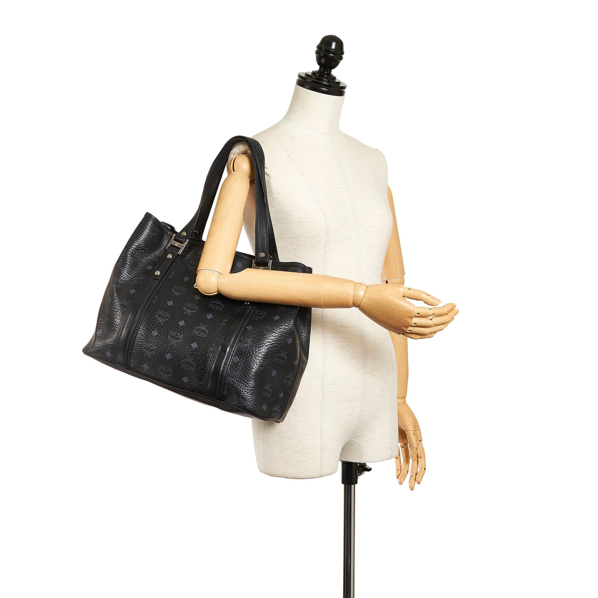 MCM Visetos Leather Tote Bag (SHG-33385)