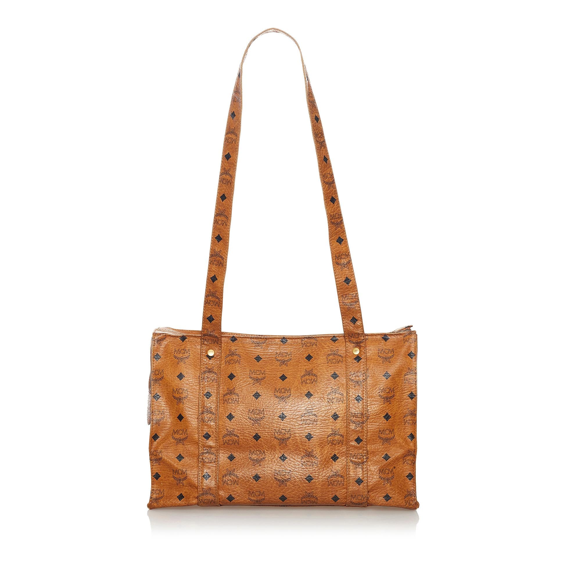 MCM Visetos Leather Tote Bag (SHG-33659)