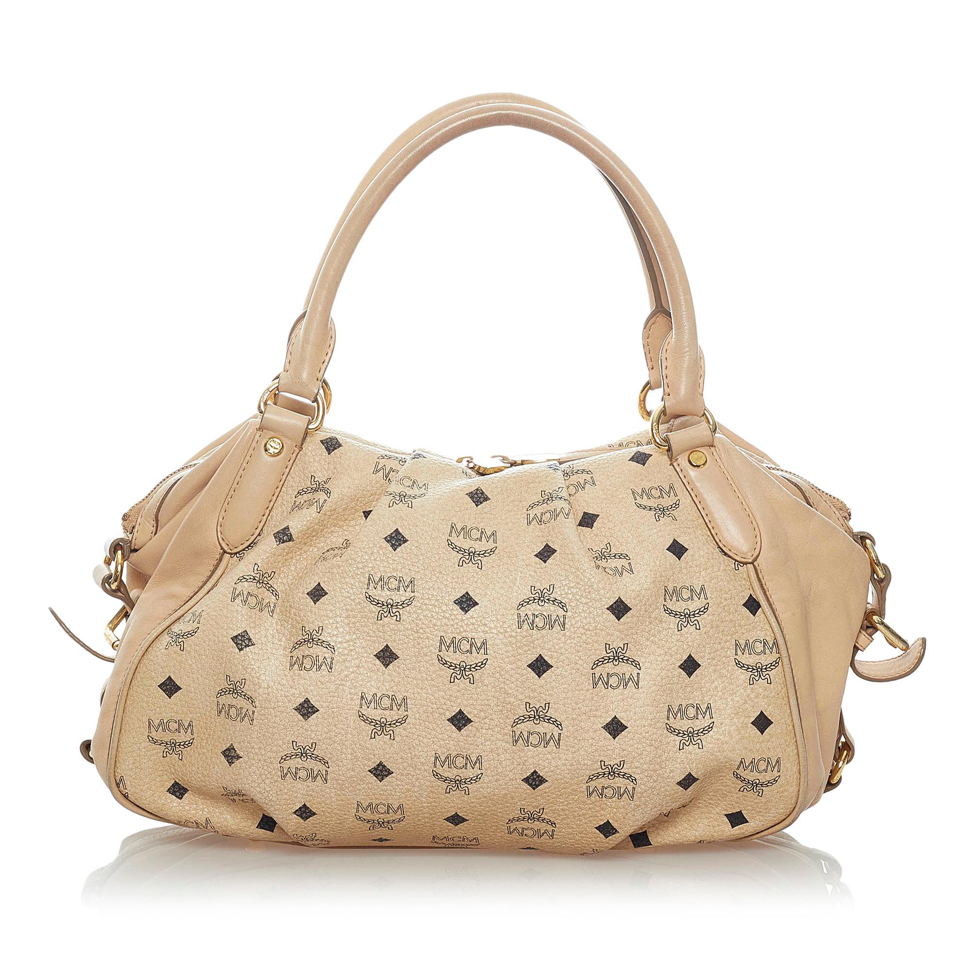 MCM Visetos Leather Tote Bag (SHG-34665)