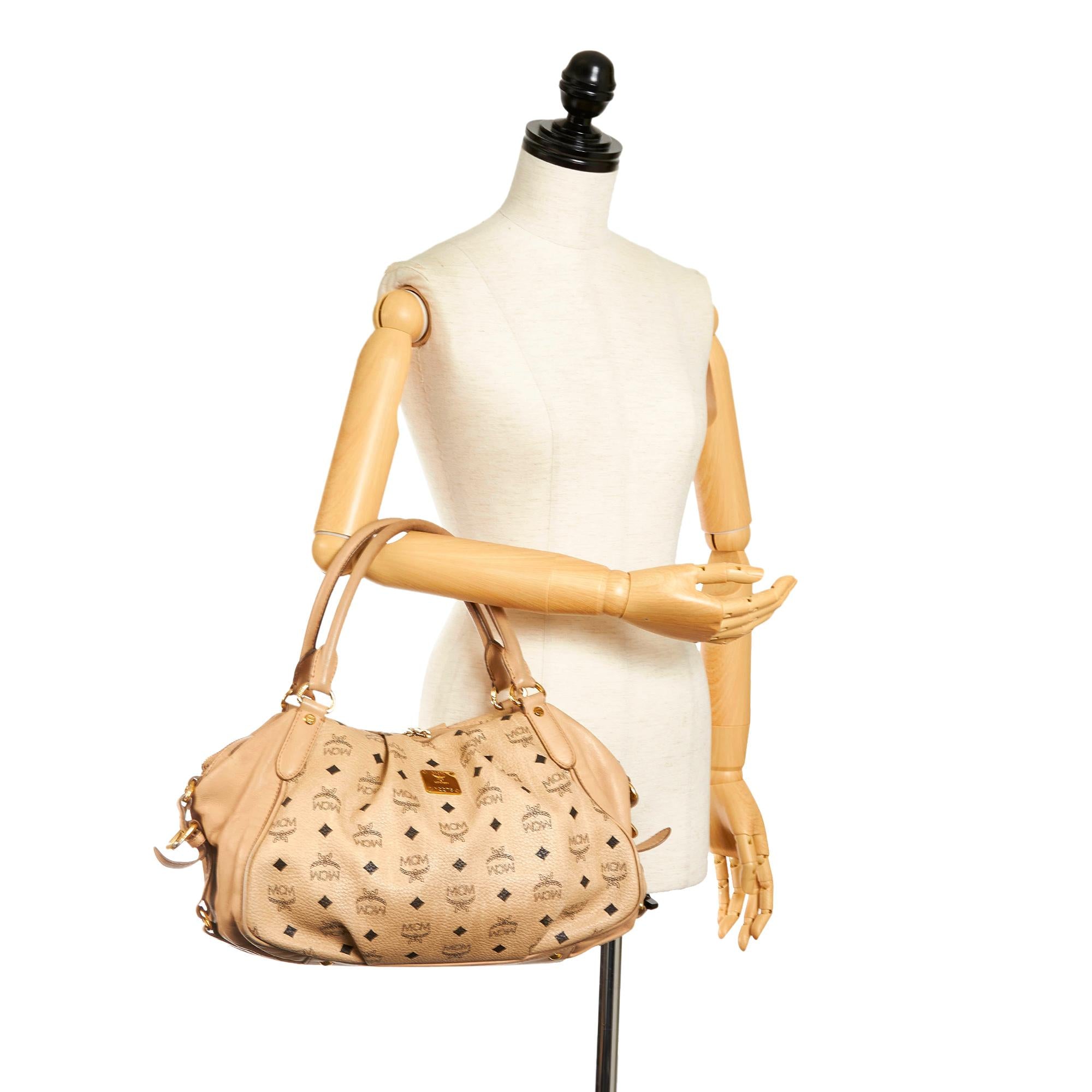 MCM Visetos Leather Tote Bag (SHG-34665)