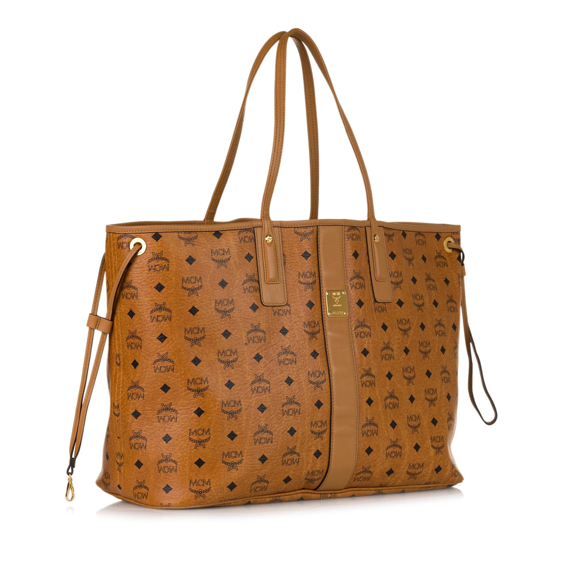 MCM Visetos Leather Tote Bag (SHG-35240)