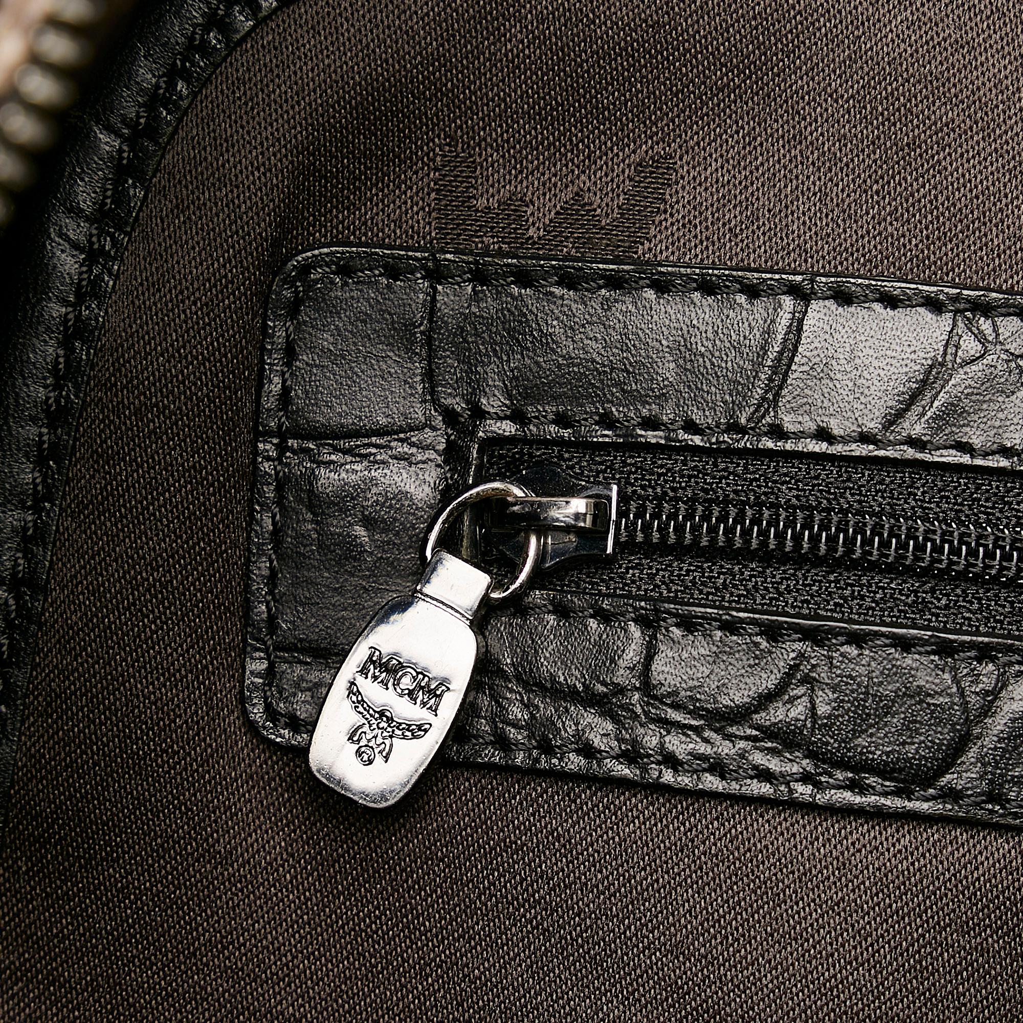 MCM Visetos Leopard Print Leather Backpack (SHG-37483)