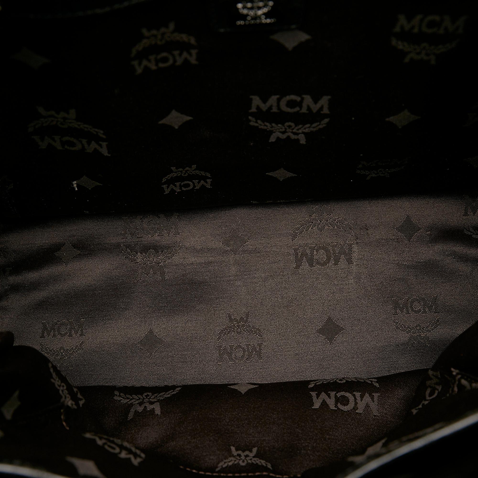 MCM Visetos Leopard Print Leather Backpack (SHG-37483)