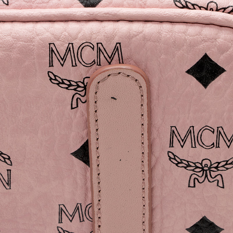 MCM Women's Anya Pink Monogram Canvas Shoes