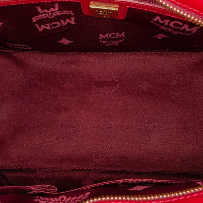 MCM Visetos Patent Leather Tote Bag (SHG-32332)