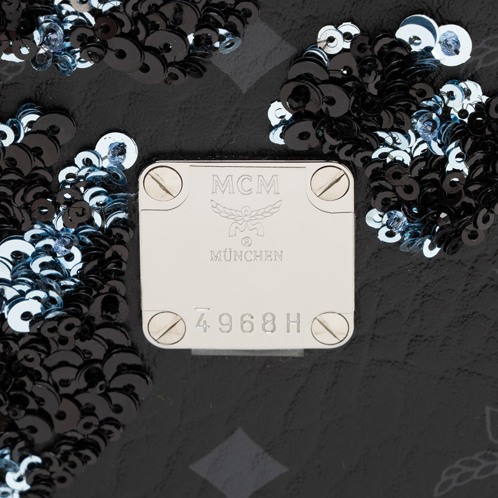 MCM Visetos Sequin Berlin Box Bag (SHF-17099)