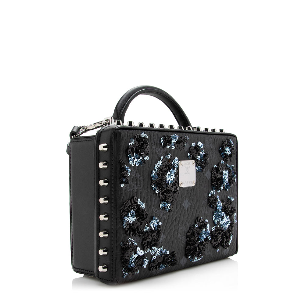 MCM Visetos Sequin Berlin Box Bag (SHF-17099)