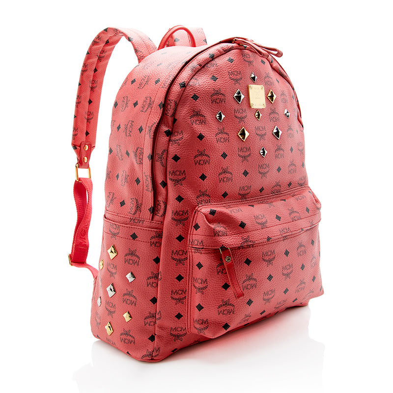 MCM Visetos Sprinkle Stud Large Backpack (SHF-13574) – LuxeDH
