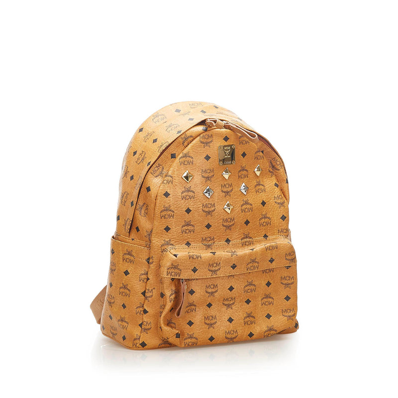 MCM Visetos Stark Leather Backpack (SHG-25312)