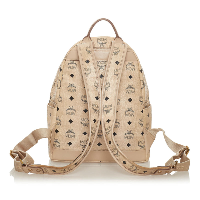 MCM Visetos Stark Leather Backpack (SHG-27326)