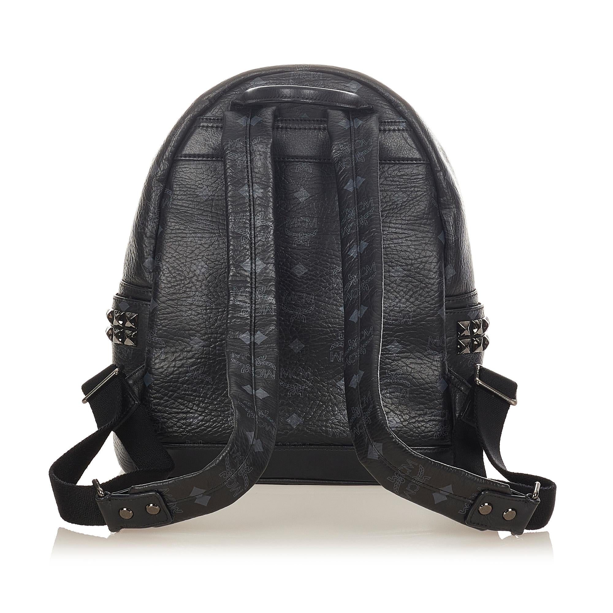 MCM Visetos Stark Leather Backpack (SHG-31814)