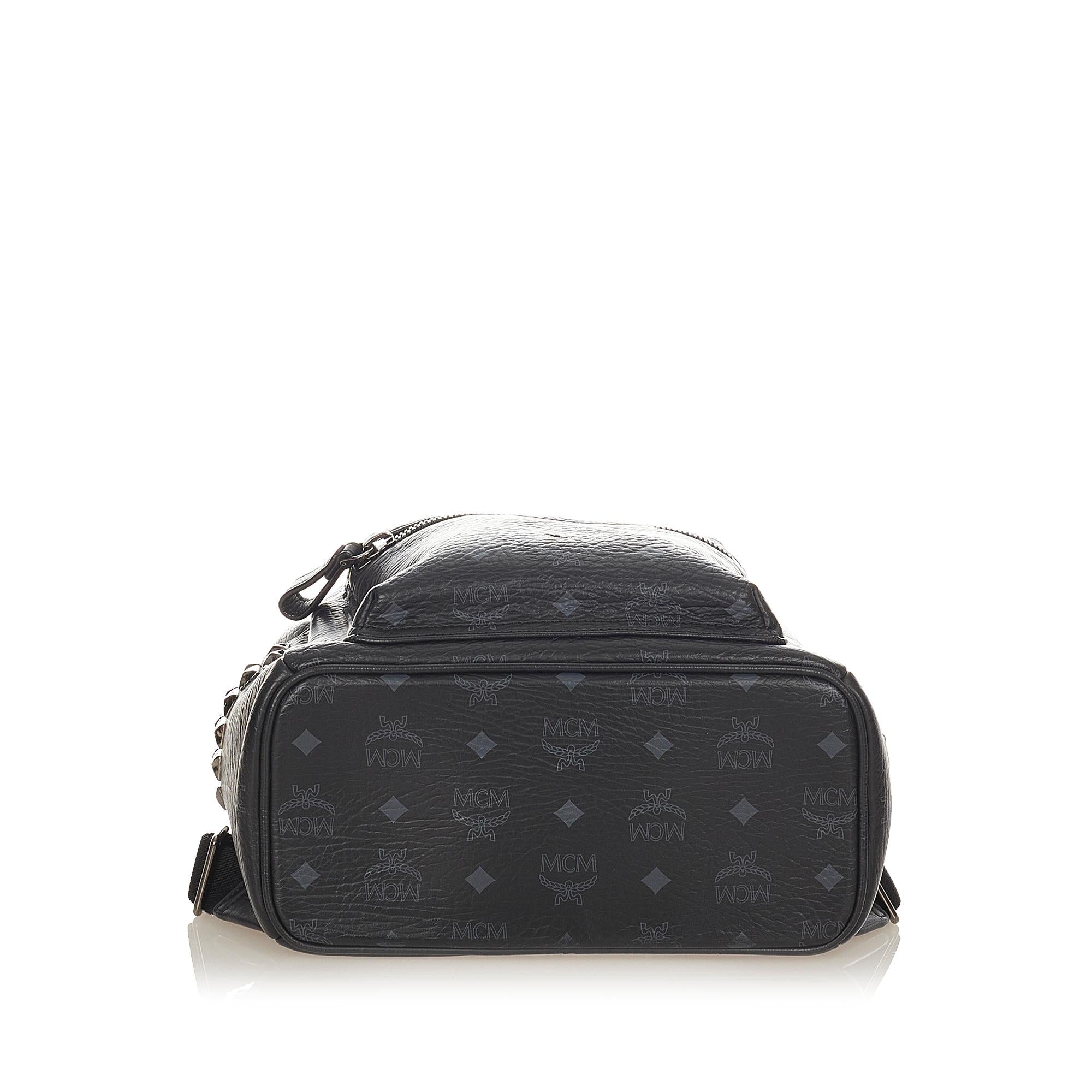 MCM Visetos Stark Leather Backpack (SHG-31814)