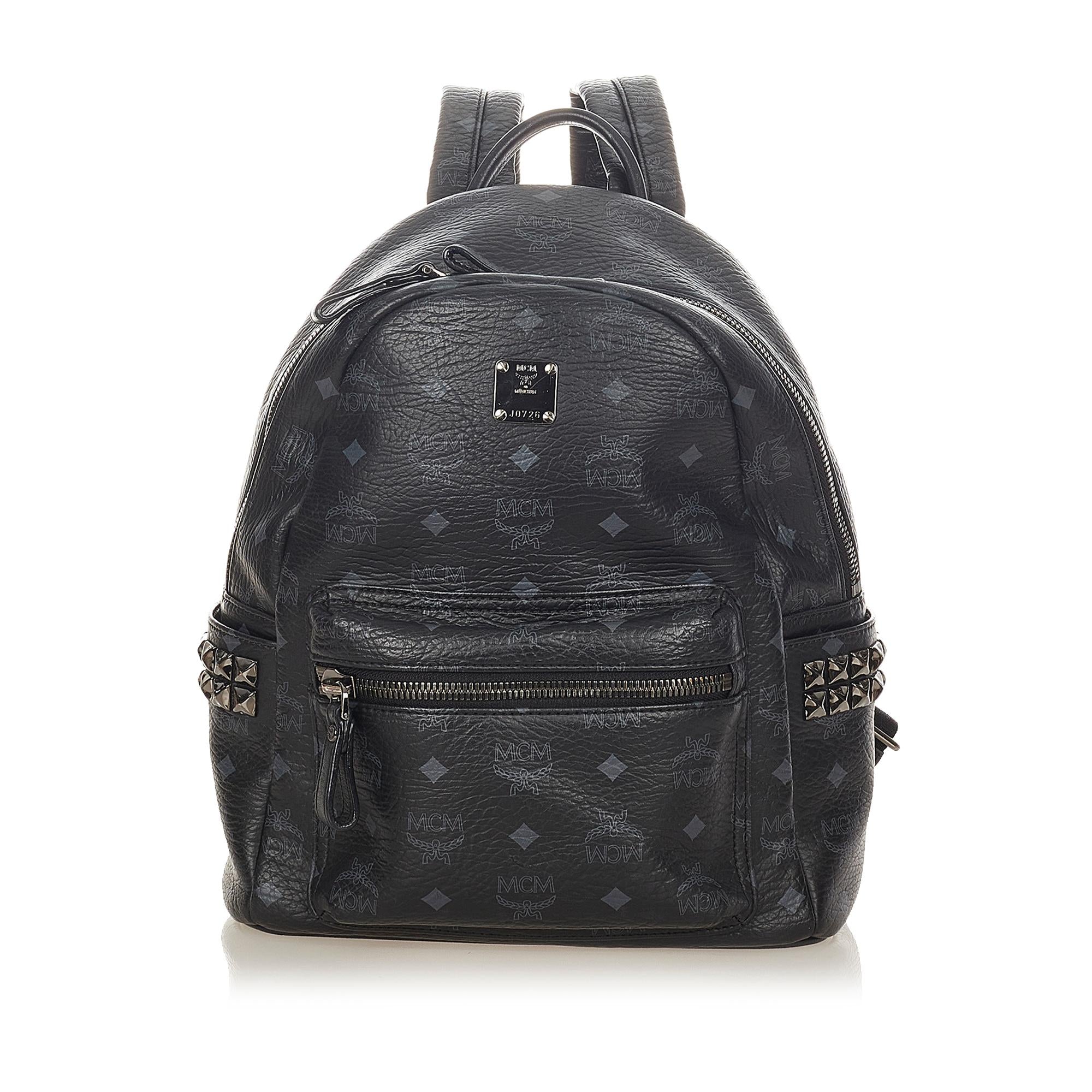 MCM Visetos Stark Leather Backpack (SHG-31814)