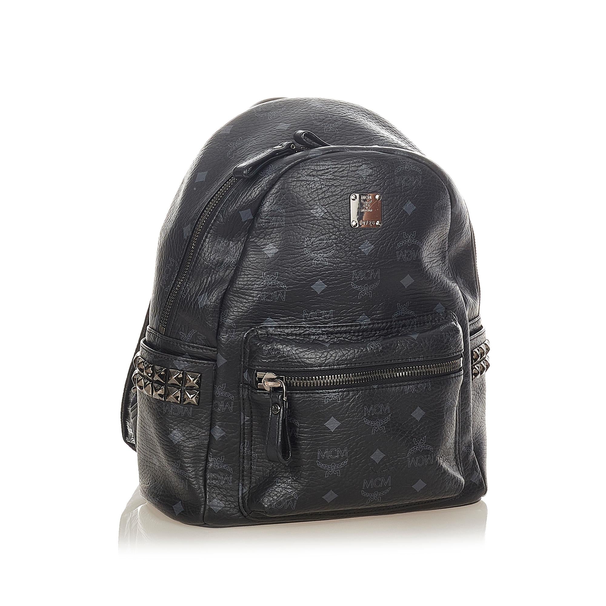 MCM Visetos Stark Leather Backpack (SHG-31814)